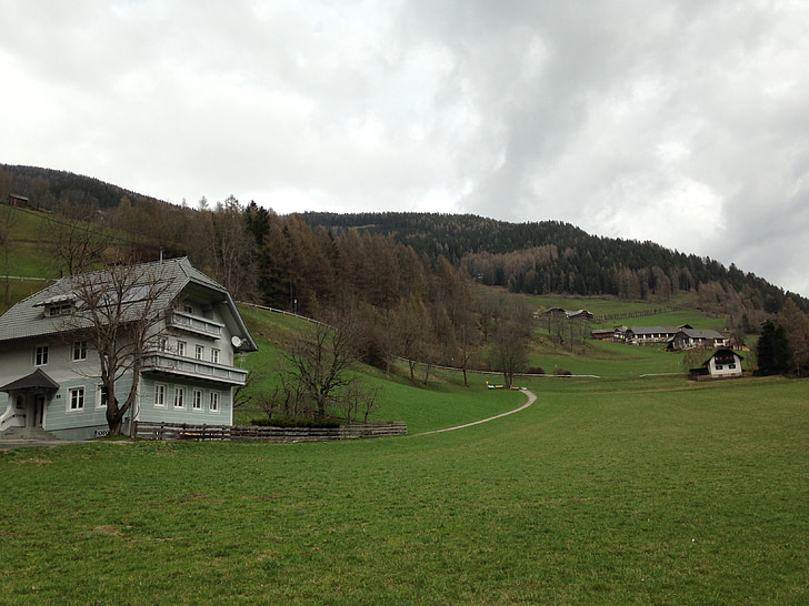 Austria, góry, Alpine road, góry, hotel górski, wieś, Domek w górach