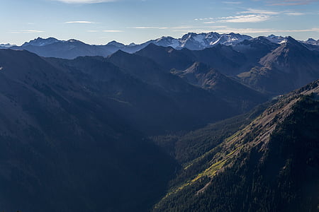 góry, Crags, zakres, krajobraz, Ridge