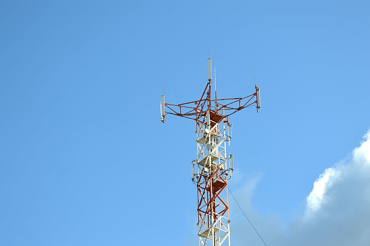 antenna, mobil, GSM, vevő, jel, hálózati, vezeték nélküli