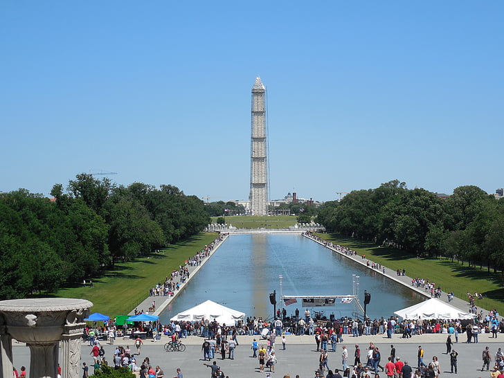 Washington, monument, Washington d c, historische, Landmark, bestemmingen, buiten