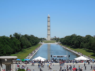 Washington, Monumento, Washington d c, histórico, Marco, destinos, do lado de fora