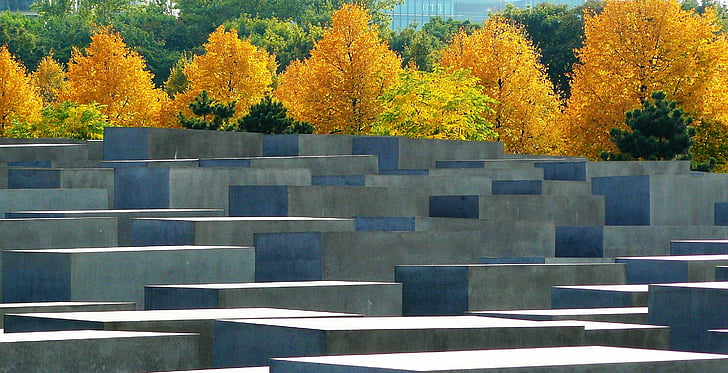 emlékmű, Berlin, holokauszt, Holokauszt Emlékközpont, kormányzati negyed, kövek, zsidó örökség