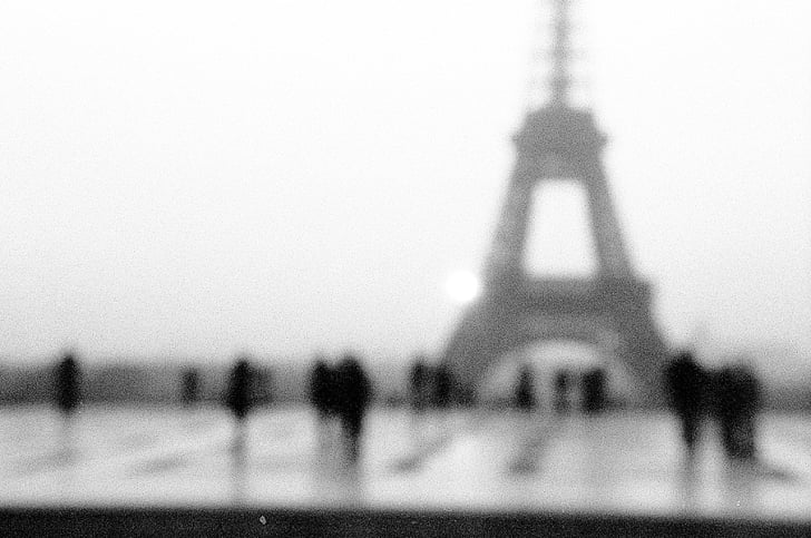 Eiffel, вежа, Фото, Будівля, будівництво, Париж, люди