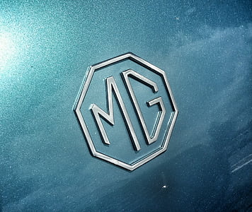 mg, auto, Classic, vintage, blu