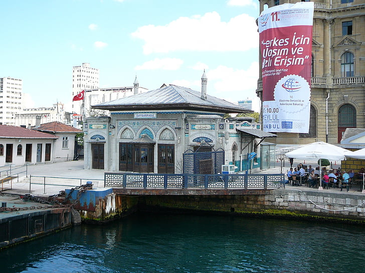 staţia haider Sfintele Paşti, Pier, Istanbul, Turcia, arhitectura, celebra place