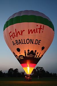 повітряній кулі, повітряна куля, гаряче повітря куля їде, повітроплавання, Аугсбург
