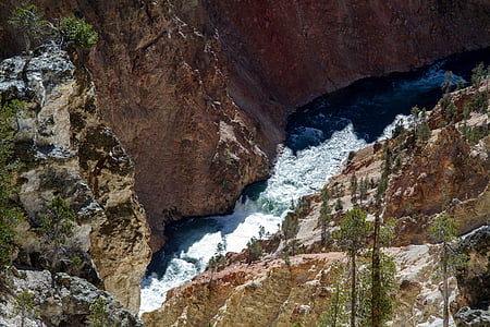 Jeloustouno nacionalinis parkas, Vajomingas, Jungtinės Amerikos Valstijos, Yellowstone upės, Yellowstone grand canyon