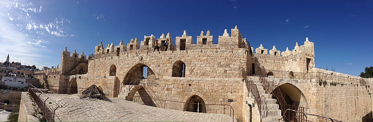 Jeruzsálem, Izrael, fal, óváros, judaizmus, a Dávid-torony, Siratófal