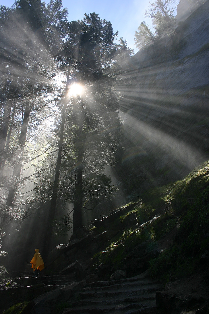 Yosemite, nature, randonnée pédestre, Scenic, œil de Dieu, rayons de soleil