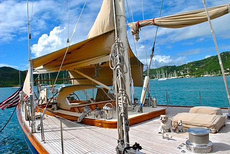 plachetnice, Antigua, Karibská oblasť, loďou, loď, Yacht, more