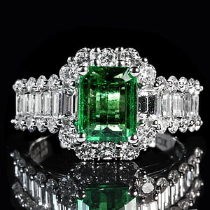 Emerald, Ring, luksus, diamant, smykker, gemstone