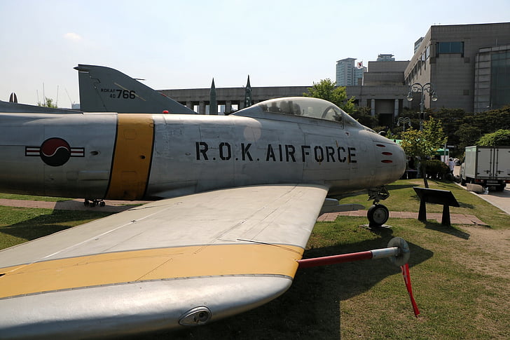 vliegtuig, Republiek korea, Museum, militaire, lucht voertuig, vliegtuig, strijdkrachten