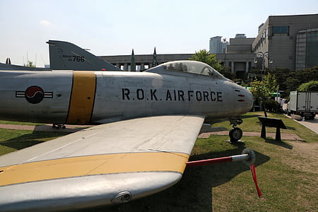 avião, República da Coreia, Museu, militar, veículo aéreo, avião, forças armadas