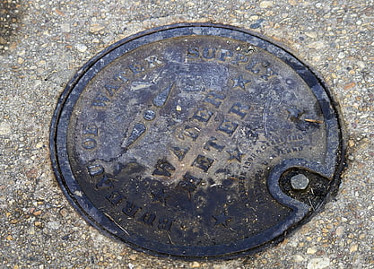 cover, manhole, water hole, water, pipe, street, water pipe