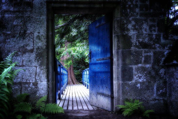 cieľ, dvere, vstup, staré, Gate, tieň, staré dvere