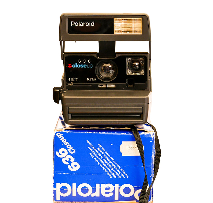 Fotografi, Foto, Polaroid, kameran, bilder, isolerade, Instant