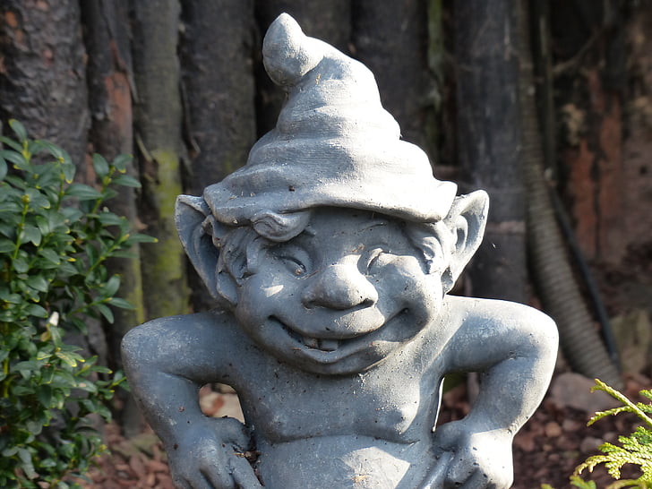 dwarf, gnome, kobold, garden gnome, garden figurines, figure, stone figure