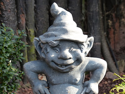 törpe, a GNOME, Kobold, kert gnome, kerti figurák, ábra, szép illúzió ceruzával művészet