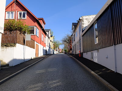 Féroé (îles), été, Torshavn, rue, architecture, bâtiment extérieur, maison