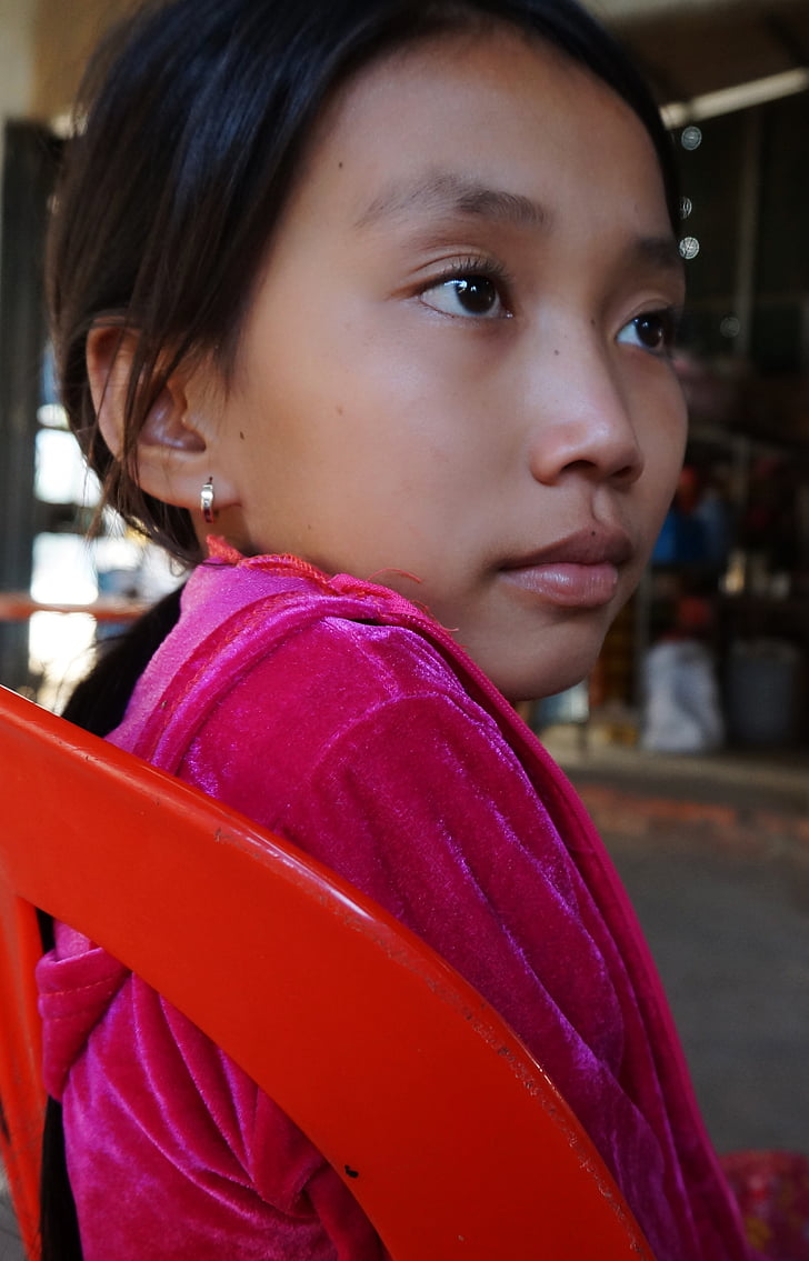 Камбоджа, село, крайградски, хлапе, дете, доброволец, Доброволчество