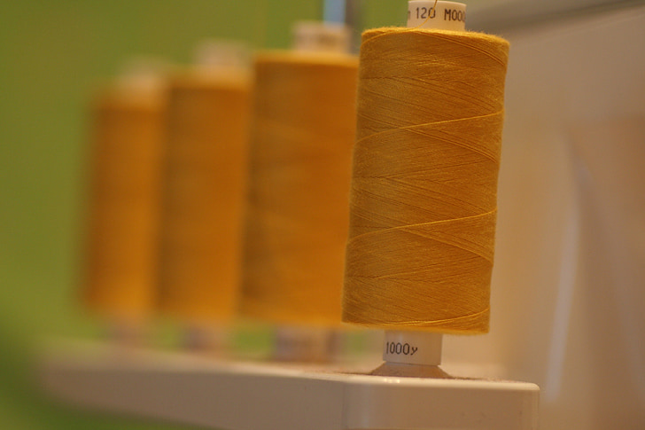 thread, spool, sewing, overlocker, cotton, polyester, yarn