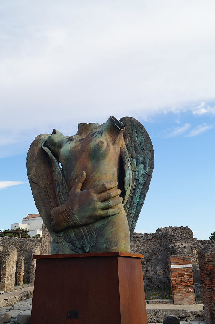 Olaszország, Pompei, Moderne kunst, Igor mitoraj, bronz