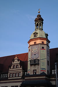Leipzig, městská radnice, zajímavá místa, Německo, orientační bod