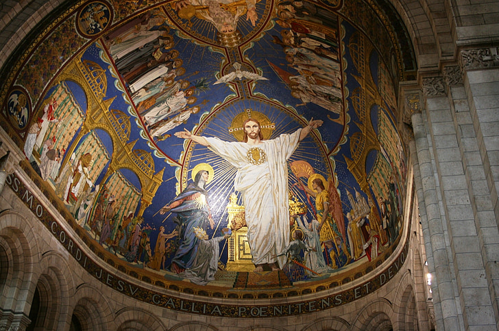 Jesus Cristo, Sacre coeur, altar, Paris