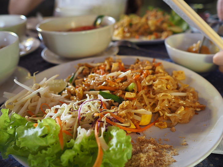 Thai élelmiszer, ebéd, élelmiszer