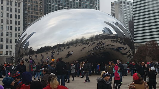 Chicago, feijão, arquitetura, Parque, Estados Unidos da América, viagens, Turismo