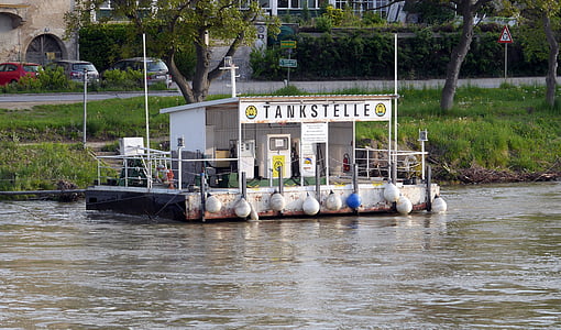 Danubio, Stazione di nave, Wachau, Austria, diesel, diesel marino, Barche a motore