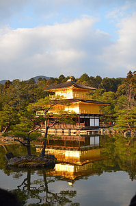 Kyoto, Kinkaku-ji, Japan, Asien, arkitektur, kulturer, vand