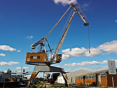 Crane, caurules, celšanas crane, ielādē, kravas, ostu celtņi, rūpniecība