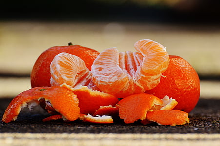 mandarines, fruits, en bonne santé, vitamines, manger, orange, fruits