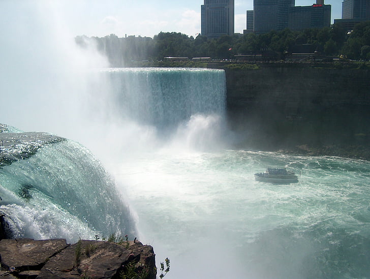 Niagara-Fälle, Wasserfälle, Kanada, Nebel, Landschaft, Natur, Fluss