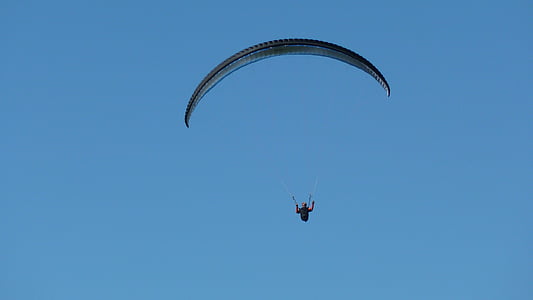 paragliding, extreme, sport, sky, escape