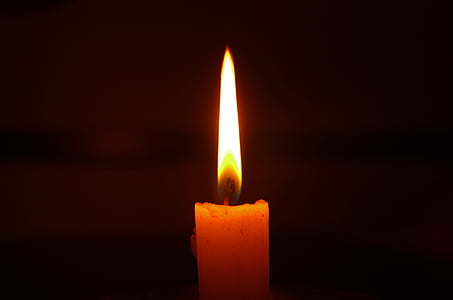 tamsoje, žvakė, Ali, šviesos, liepsna, ugnis - gamtos reiškinys, deginimas