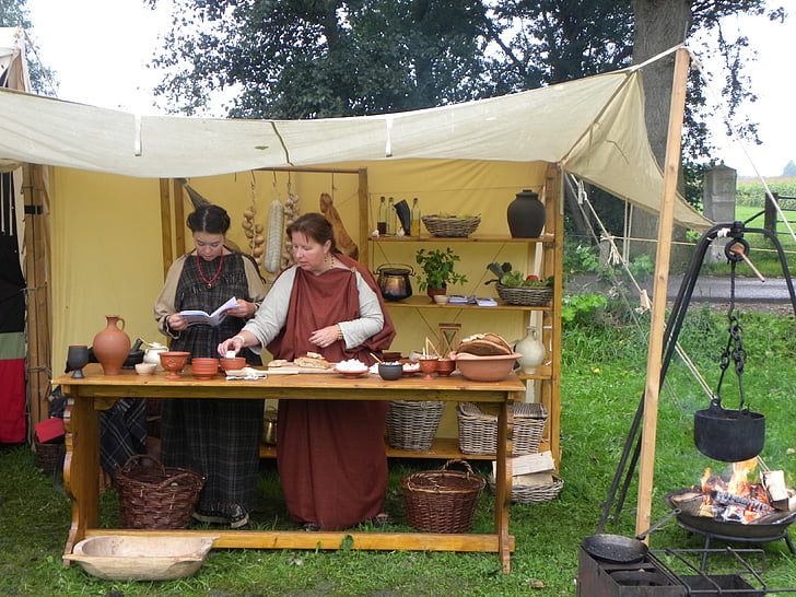 Romas, ēdiena gatavošanai, sieviete, romiešu vārīšanas