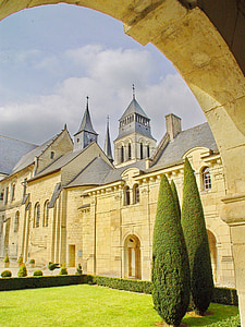 Monastère de, Église du monastère, monastère bénédictin, architecture, bâtiment, façade, magnifique