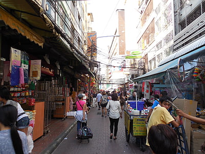 ulica, množice, gibanja, prometa, Urban, mesto, Chinatown
