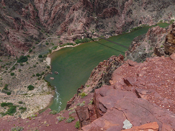 Grand canyon, Colorado, Colorado river, vand, hvid vand, floden, Trail