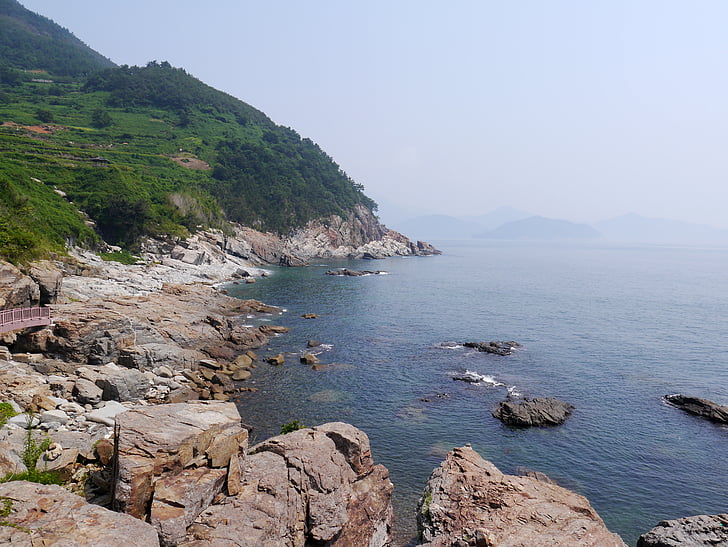 yeosu, reise, Sør-korea, sjøen, namdo, natur, abstrakt