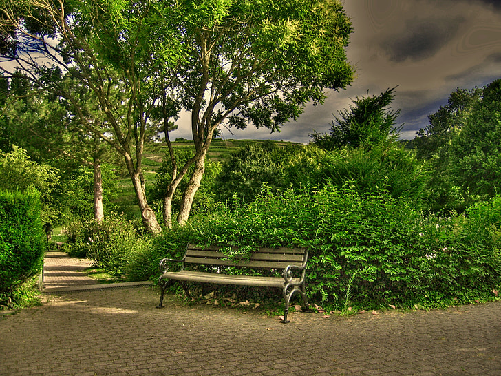 cemetery, bank, rest, park, mood, away, bench