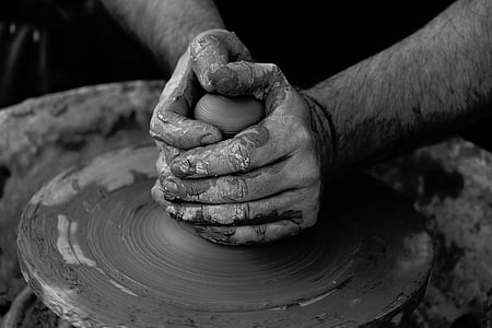 art, clay, pottery, people, artist, hands, sculptor