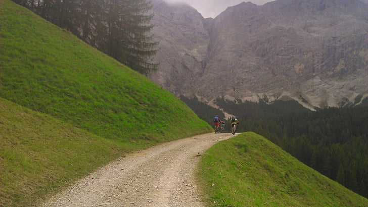 montañas, Dolomitas, Italia, senderismo, el Tyrol del sur, paisaje, verano