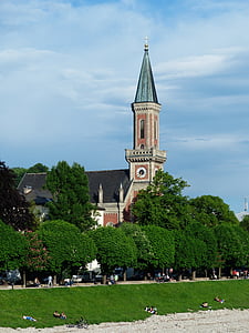 Evangelische christuskirche, Igreja de Cristo, Igreja, Neustadt, cidade, Salzburg, preservação histórica
