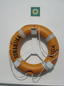 lifebuoy, 선박, 바다