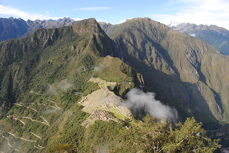 Macchu picchu, Peru, Landmark, reizen, Inca