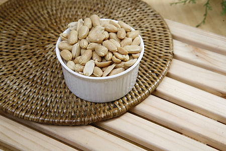 seasoned peanuts, peanut, food, seed, organic, vegetarian Food, wood - Material