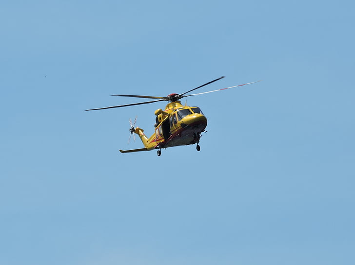 helicopter, fly, sky